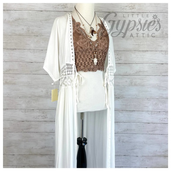 White Nights Beach Kimono Maxi Dress - Picture 2 of 12